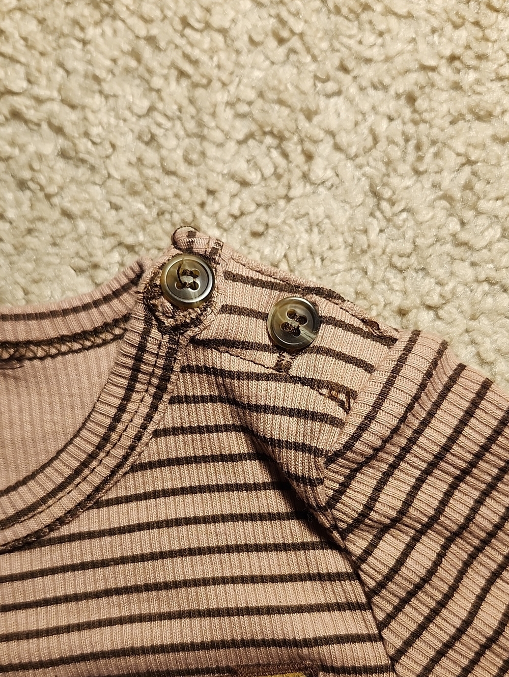 Mario Lopez Kids Baby Boy 3-Piece Set Striped Bodysuit Pants Hat 3/6 M NWT - Picture 5 of 15